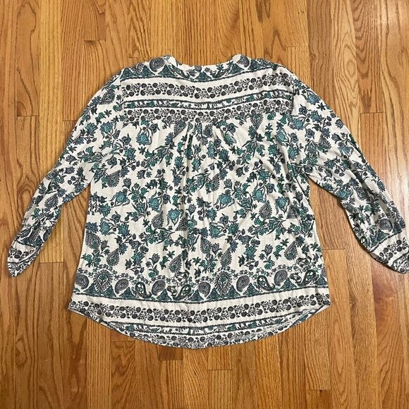 Boho paisley floral top - Picture 2 of 12